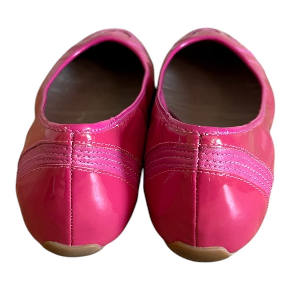 Cole Haan Womens Hot Pink Patent Leather Nike Air Ballet Flats D27496 Size 9B - Picture 6 of 8